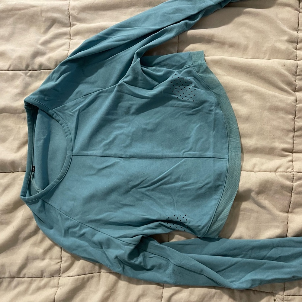 Gymshark Whitney Simmons Blue Crop Top